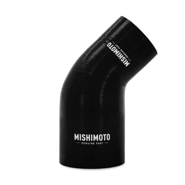 Mishimoto Silicone Reducer Coupler 45 Degree 3in to 3.5in - Black thumbnail 2