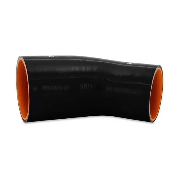 Mishimoto Silicone Reducer Coupler 45 Degree 3in to 3.75in - Black thumbnail 4