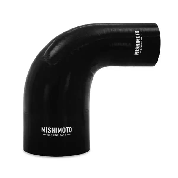 Mishimoto Silicone Reducer Coupler 90 Degree 2.5in to 4in - Black thumbnail 2