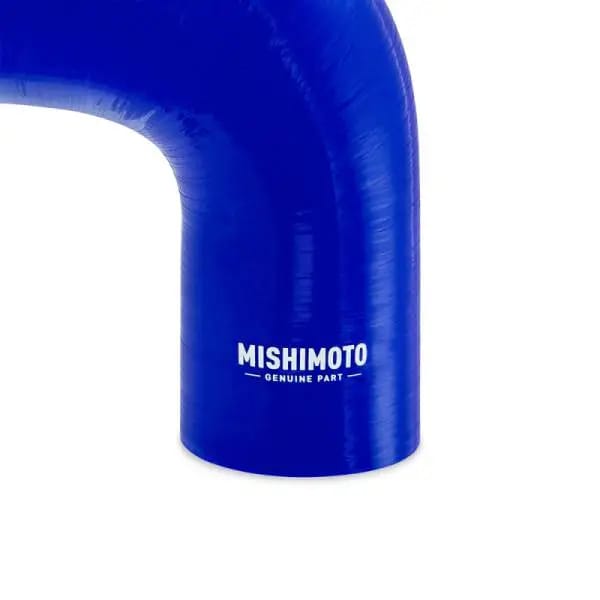 Mishimoto Silicone Reducer Coupler 90 Degree 3in to 4in - Blue thumbnail 3