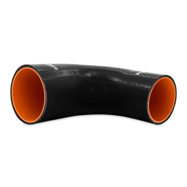 Mishimoto Silicone Reducer Coupler 90 Degree 3in to 4in - Black thumbnail 4