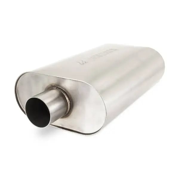 Mishimoto Universal Muffler with 2.5in Center Inlet/Outlet - Brushed thumbnail 2