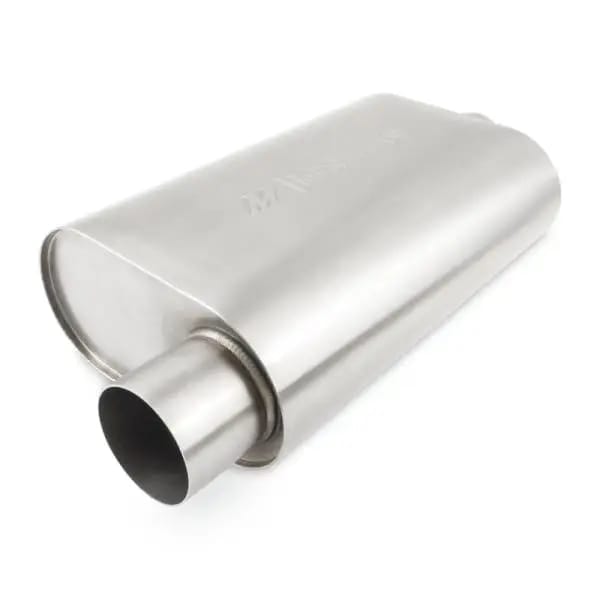 Mishimoto Universal Muffler with 3.0in Offset Inlet/Outlet - Brushed thumbnail 2