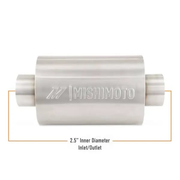 Mishimoto Universal Resonator with 2.5in Inlet/Outlet - Brushed thumbnail 7