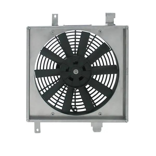 Mishimoto 22x18x3.5 Dual Pass Race Radiator Aluminum Fan Shroud Kit thumbnail 2