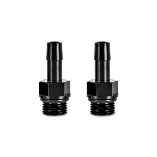 Mishimoto 2pcs M16x1.5 3/8in Aluminum Catch Can Fitting Black thumbnail 2