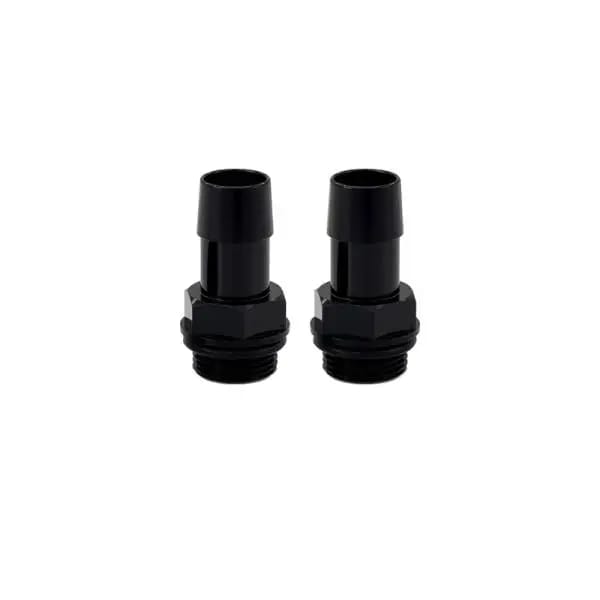 Mishimoto 2pcs. M20x1.5 5/8in Aluminum Catch Can Fittings - Black thumbnail 2