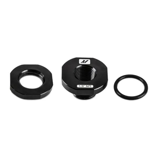 Mishimoto 1/8in NPT CNC-Machined Nozzle Mount Adapter - Black thumbnail 2