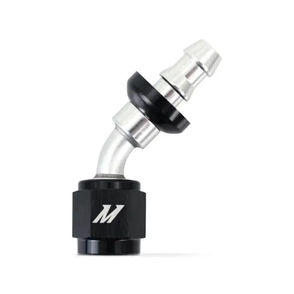 Mishimoto 45 Degree Push Lock Fitting - 4AN thumbnail 2