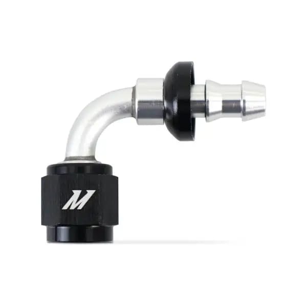Mishimoto 90-Degree Push Lock Fitting - 4AN thumbnail 2