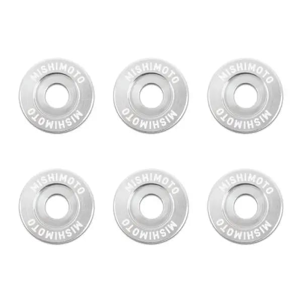 Mishimoto Small Fender Washer Kit (6pcs) - Silver thumbnail 2