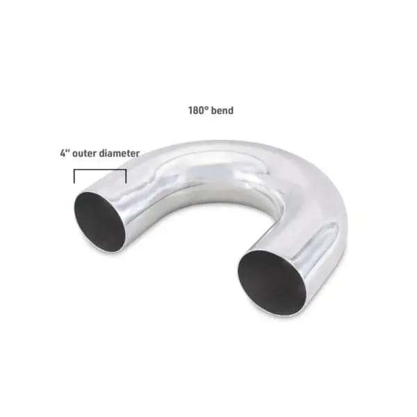 Mishimoto Universal Aluminum Intercooler Tubing 4in. OD - 180 Degree Bend thumbnail 3