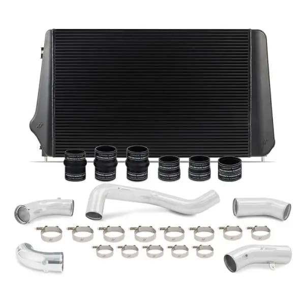 Mishimoto 17-19 GM L5P Duramax Intercooler Kit - Black w/ Polished Pipes thumbnail 2
