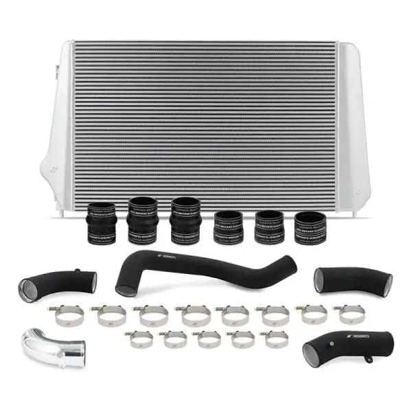 Mishimoto 17-19 GM L5P Duramax Intercooler Kit - Silver w/ WBK Pipes thumbnail 2