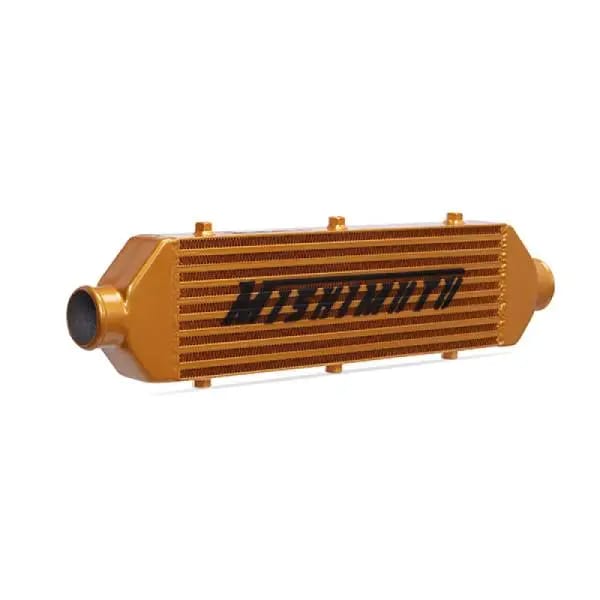 Mishimoto Universal Gold Z Line Intercooler Overall Size: 28x8x3 Core Size: 21x6x2.5 Inlet / Outlet thumbnail 5