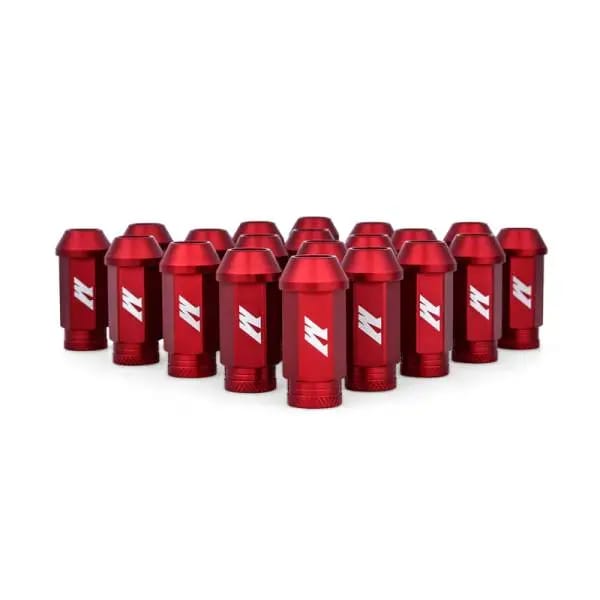 Mishimoto Aluminum Locking Lug Nuts M12x1.5 20pc Set Red thumbnail 5