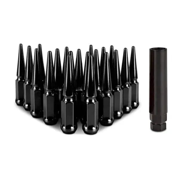Mishimoto Steel Spiked Lug Nuts M12x1.5 20pc Set - Black thumbnail 2
