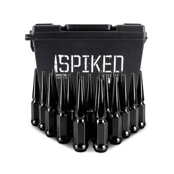 Mishimoto Steel Spiked Lug Nuts M12x1.5 20pc Set - Black thumbnail 5