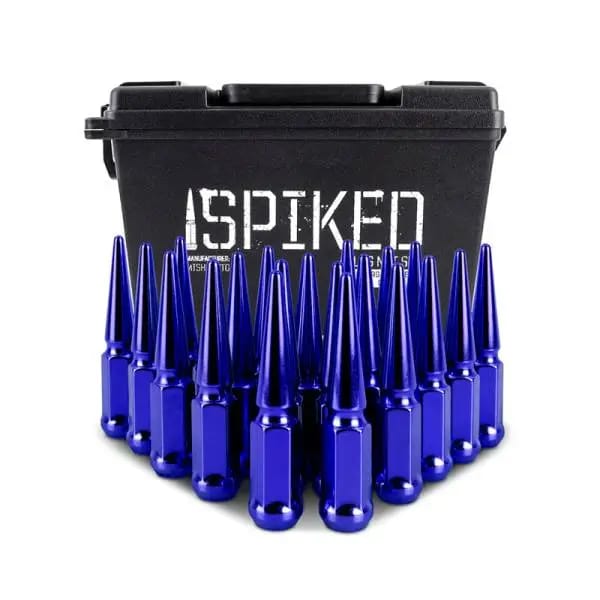 Mishimoto Steel Spiked Lug Nuts M12x1.5 20pc Set - Blue thumbnail 5