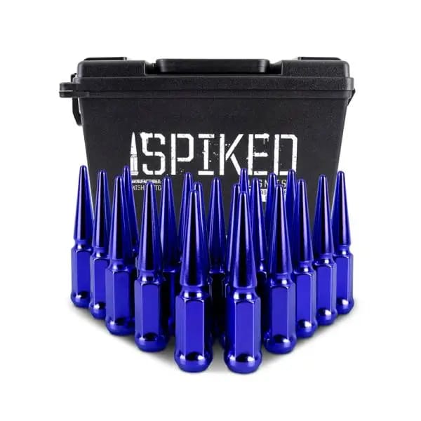Mishimoto Steel Spiked Lug Nuts M12x1.5 20pc Set - Blue thumbnail 8