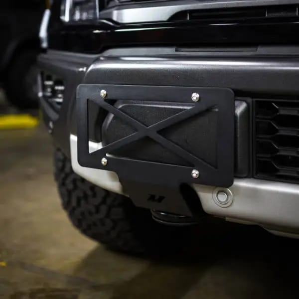 Mishimoto 2015+ Ford F-150 Tow Hook License Plate Relocation Bracket thumbnail 7