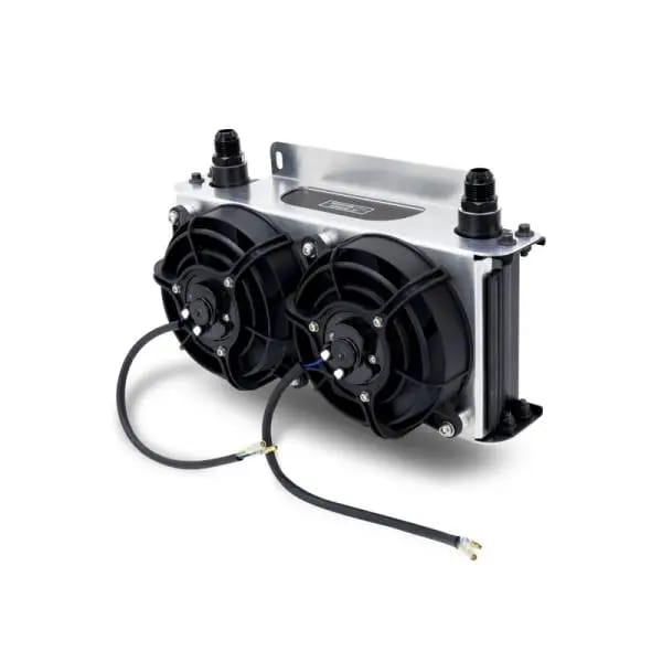 Mishimoto Universal Oil Cooler Kit - 19 Row Cooler and 2x5in Fans thumbnail 3