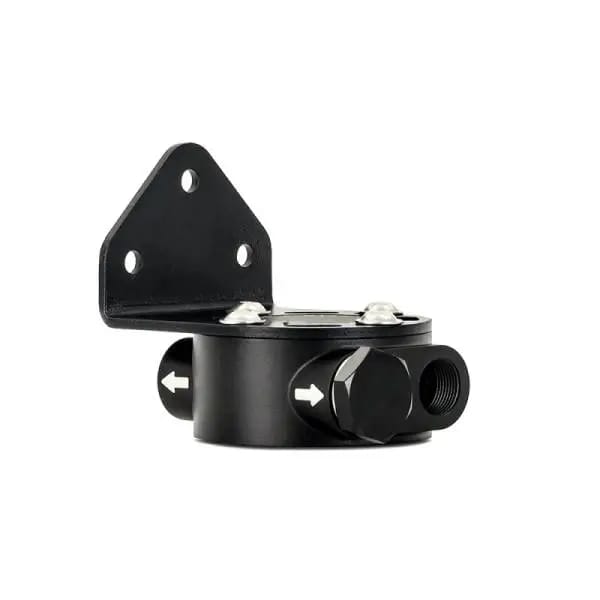 Mishimoto 3/4 - 16 Thread Remote Oil Filter Mount - Black thumbnail 9