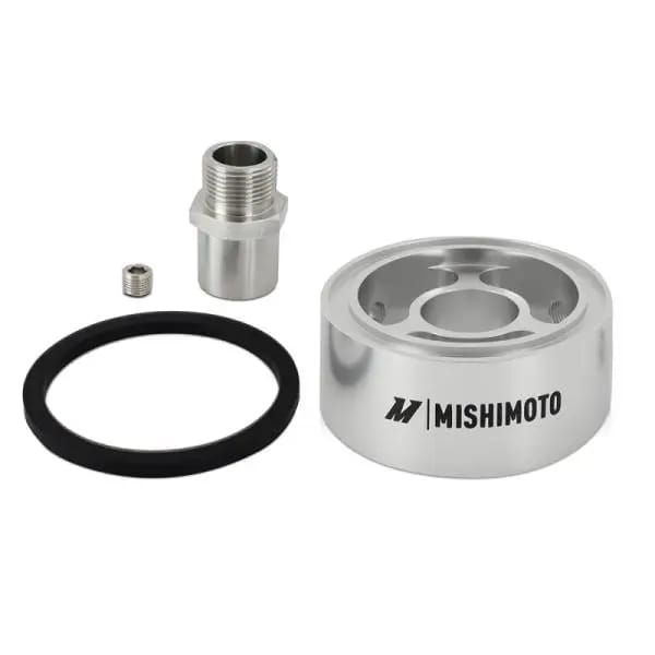 Mishimoto Oil Filter Spacer 32mm M22 x 1.5 Thread - Silver thumbnail 2