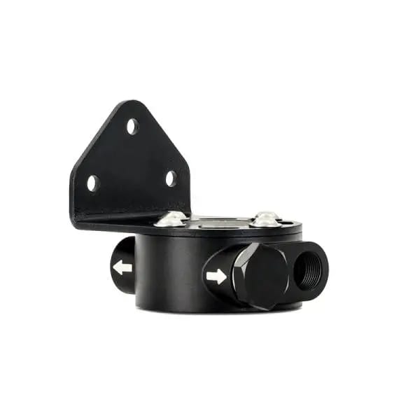 Mishimoto M22 x 1.5 - Remote Oil Filter Mount - Black thumbnail 10