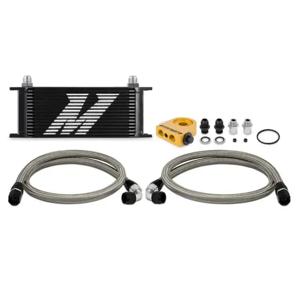 Mishimoto Universal Thermostatic Oil Cooler Kit 16-Row Black thumbnail 2