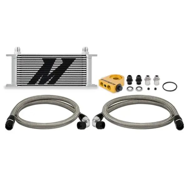 Mishimoto Universal Thermostatic Oil Cooler Kit 16-Row Silver thumbnail 2