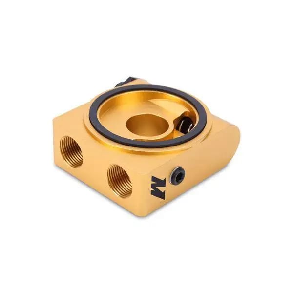 Mishimoto M22 x 1.5 Oil Sandwich Plate w/ Rear-Mounted Thermostat thumbnail 3