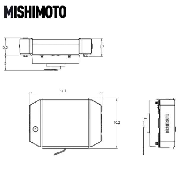 Mishimoto Universal Drag Race Performance Aluminum Radiator - Natural thumbnail 9