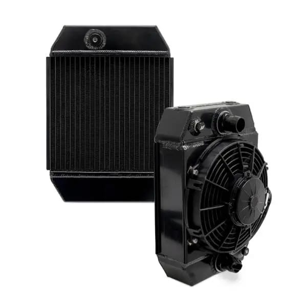 Mishimoto Universal Drag Race Performance Aluminum Radiator - Black thumbnail 2
