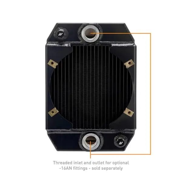 Mishimoto Universal Drag Race Performance Aluminum Radiator - Black thumbnail 4