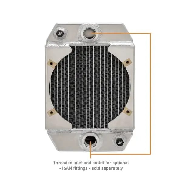 Mishimoto Universal Drag Race Performance Aluminum Radiator - Natural thumbnail 4
