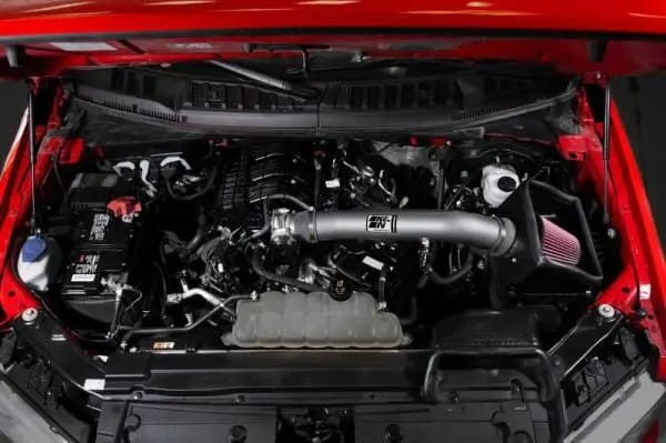 K&N 18-24 Ford F150 3.3L V6 Performance Air Intake System w/ Red Air Filter thumbnail 6