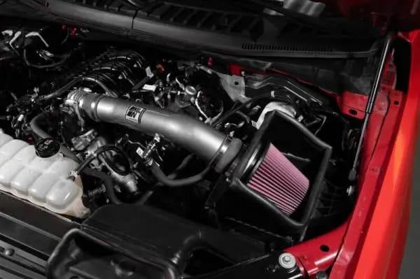 K&N 18-24 Ford F150 3.3L V6 Performance Air Intake System w/ Red Air Filter thumbnail 8