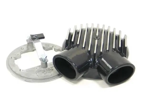 K&N Universal Plenum 6.875in L x 5.75in Outer Dia - Black - Weber DGV Carburetor thumbnail 2
