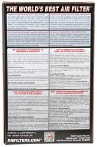 K&N Custom Air Filter - Rectangular - 6.75in O/S Length x 4.5in O/S Width x 2.5in Height thumbnail 6