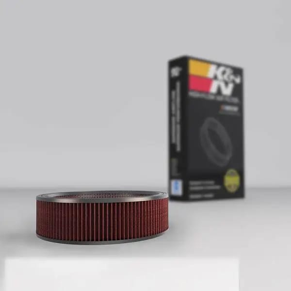 K&N Replacement Drop In Air Filter - 14in OD / 12in ID / 4in H w/ Wire thumbnail 3