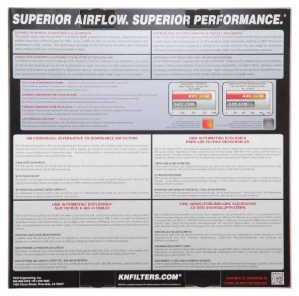 K&N Replacement Drop In Air Filter - 14in OD / 12in ID / 4in H w/ Wire thumbnail 7