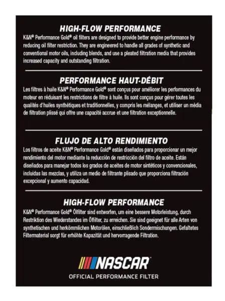 K&N Oil Filter OIL FILTER; AUTOMOTIVE thumbnail 7