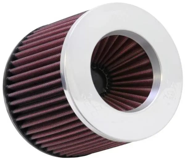 K&N Universal Filter 3 inch Flange 6 inch Base 5 1/4 inch Top 5 inch Height w/ Polished Top thumbnail 2