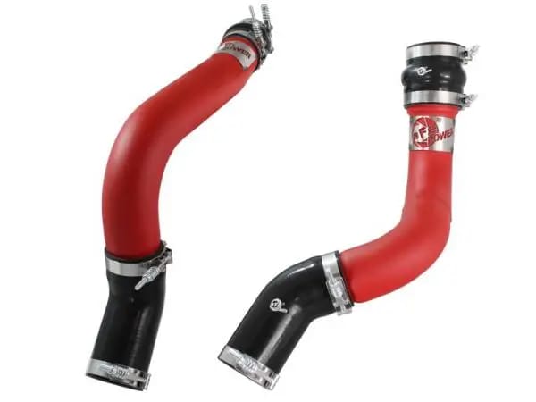 aFe BladeRunner 3in Red Intercooler Tubes Hot & Cold Side Kit for 13-14 Dodge RAM Diesel 6.7L (td) thumbnail 3