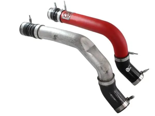 aFe BladeRunner 3in Red Intercooler Tubes Hot & Cold Side Kit for 13-14 Dodge RAM Diesel 6.7L (td) thumbnail 7