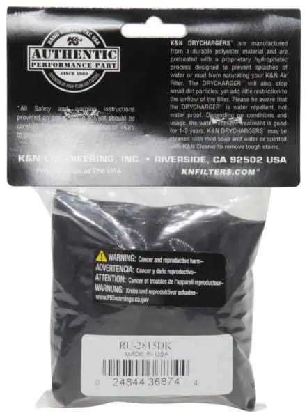 K&N Drycharger Air Filter Wrap RU-2815 Black thumbnail 3