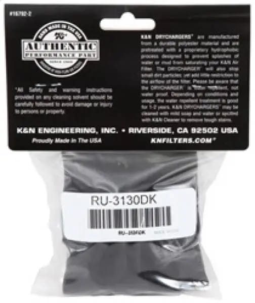 K&N Air Filter Wrap Black RU-3130 thumbnail 6