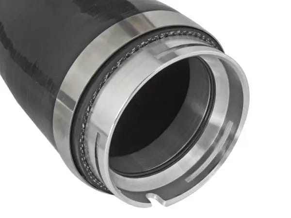 aFe BladeRunner 2.5in Black IC Tube Hot Side w/ Coupling & Clamp Kit 2016 GM Colorado/Canyon 2.8L thumbnail 4