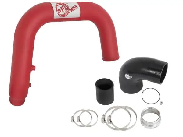 aFe BladeRunner 2.5in Red IC Tube Hot Side w/ Coupling & Clamp Kit 2016 GM Colorado/Canyon 2.8L thumbnail 6